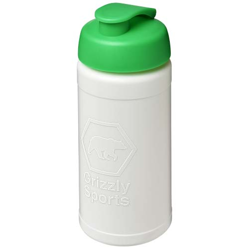 Gourde sport personnalisée 500ml Rise Baseline Blanc / Vert